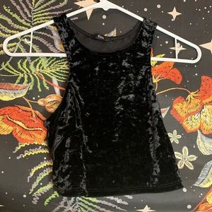 Black Small Cropped Tank Top